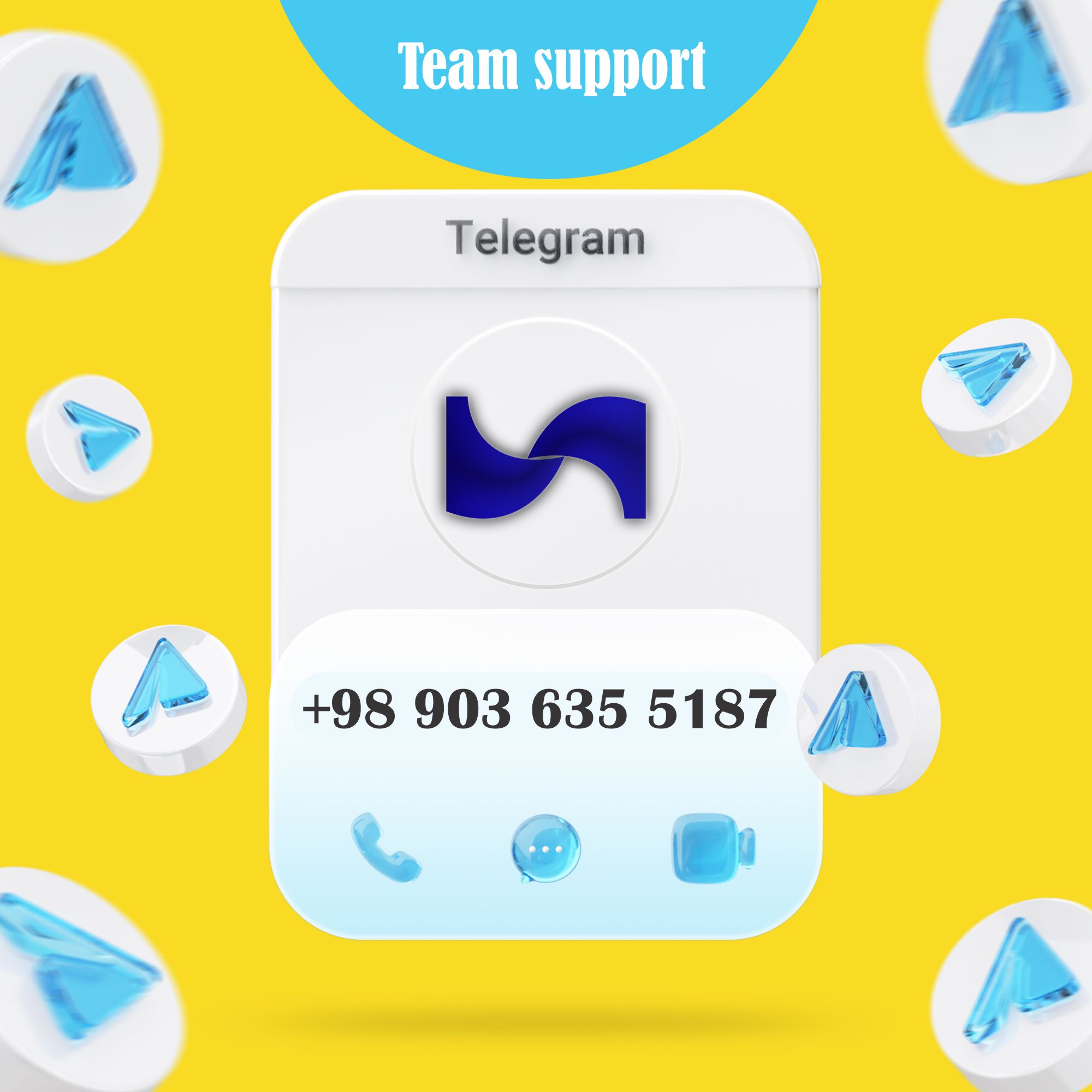 پشتیبانی و سفارش آنلاین تلگرام